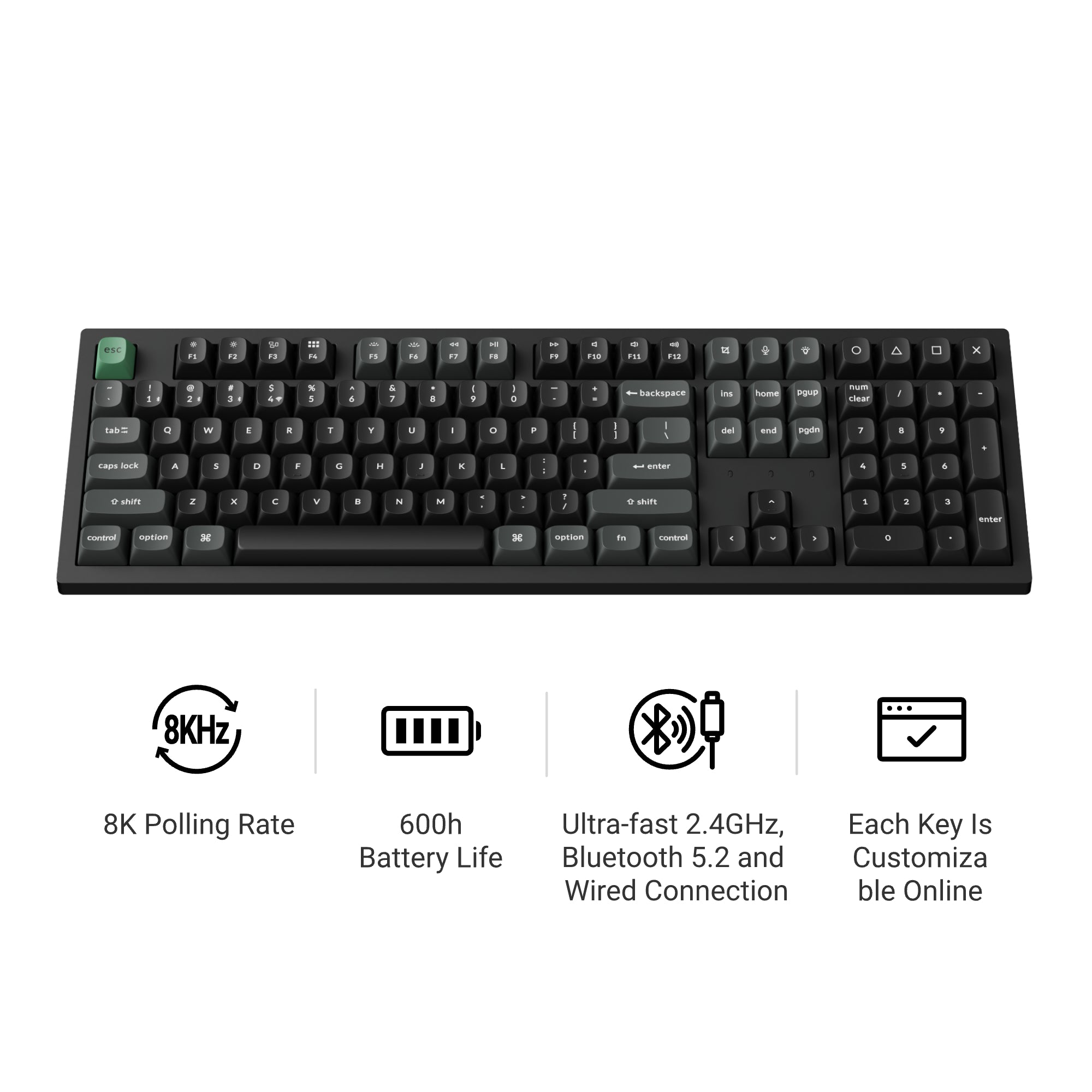 Keychron K10 Ultra 8K wireless custom mechanical keyboard