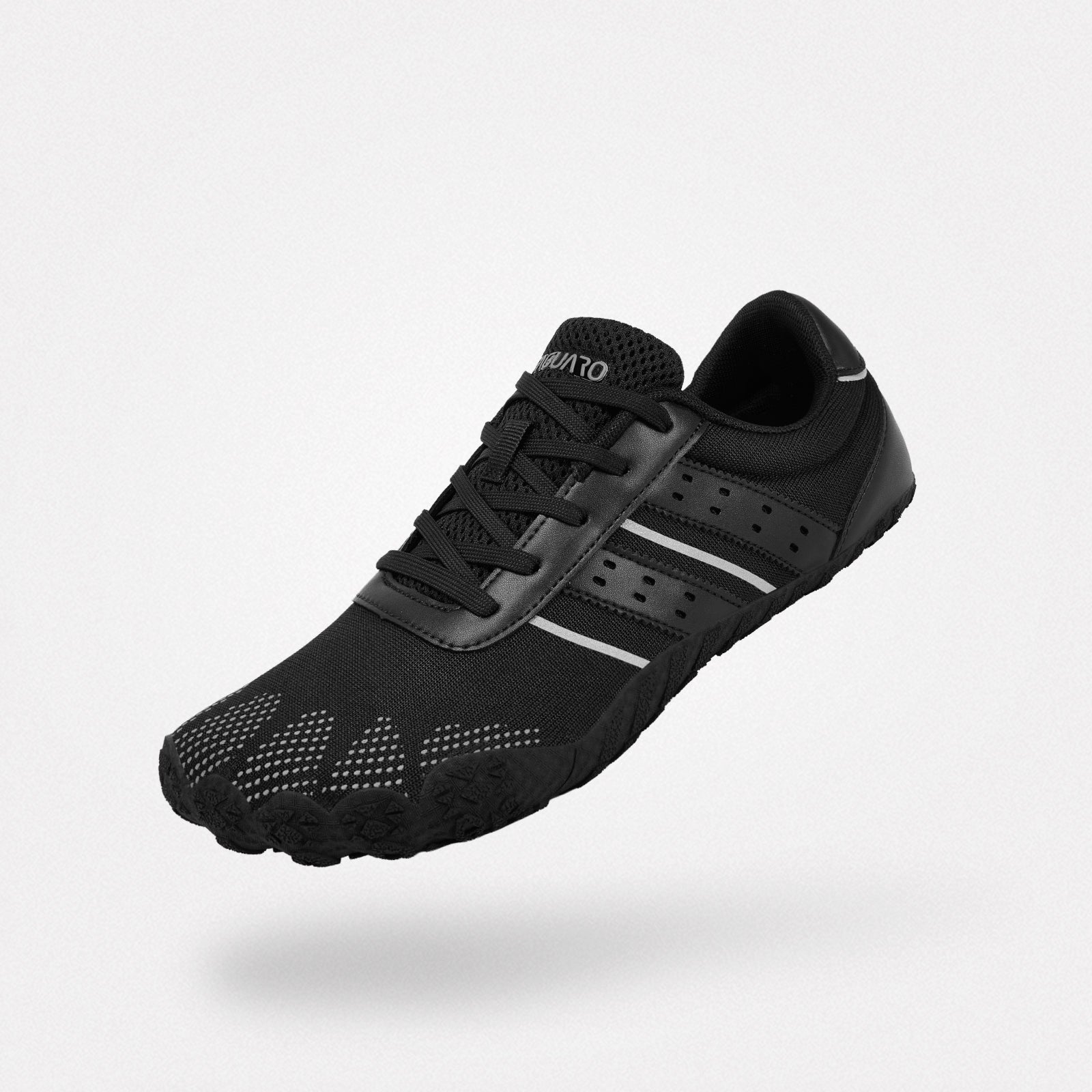 Saguaro Ground black knit ultra-thin barefoot shoe
