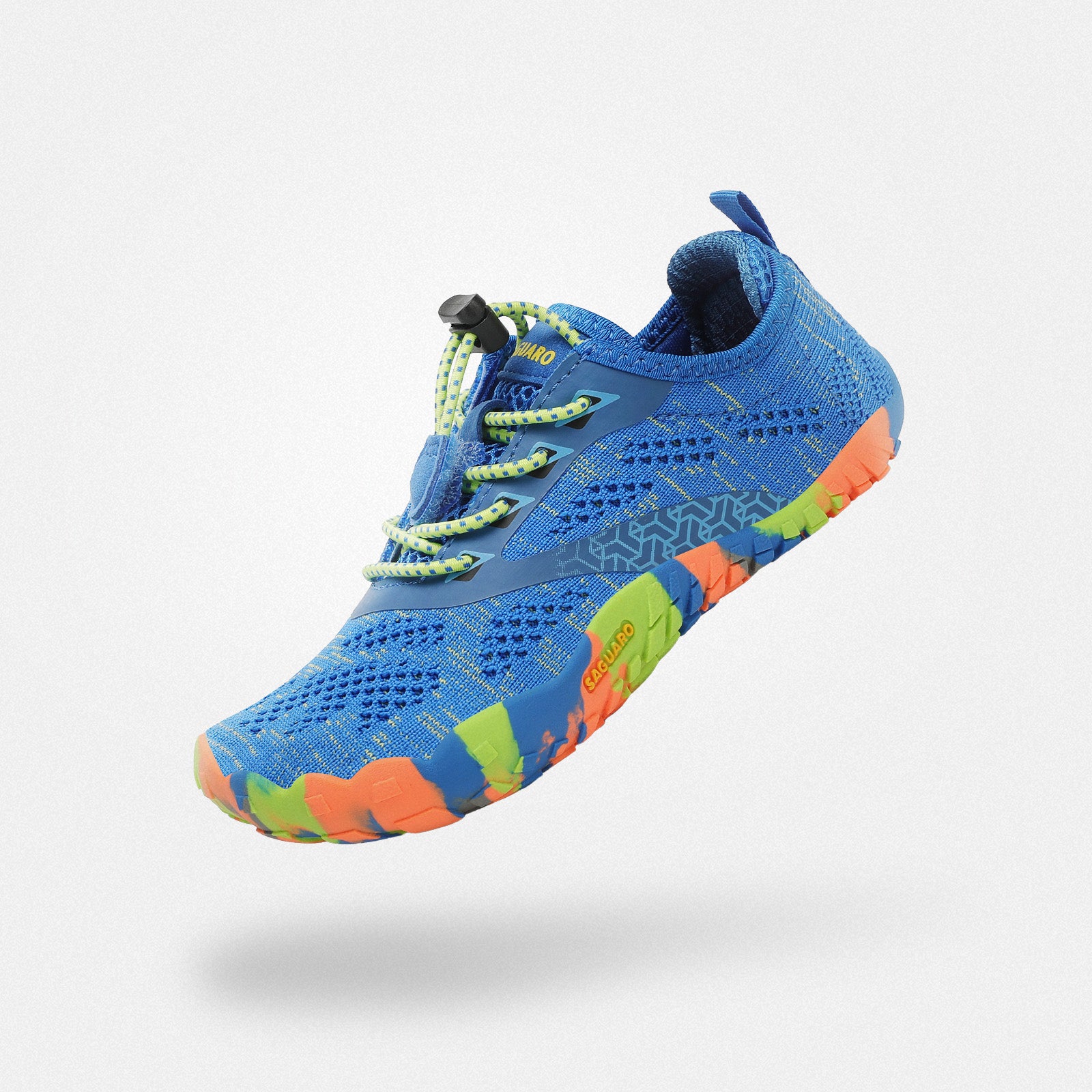 Saguaro Kid's Smart I blue knit barefoot shoe
