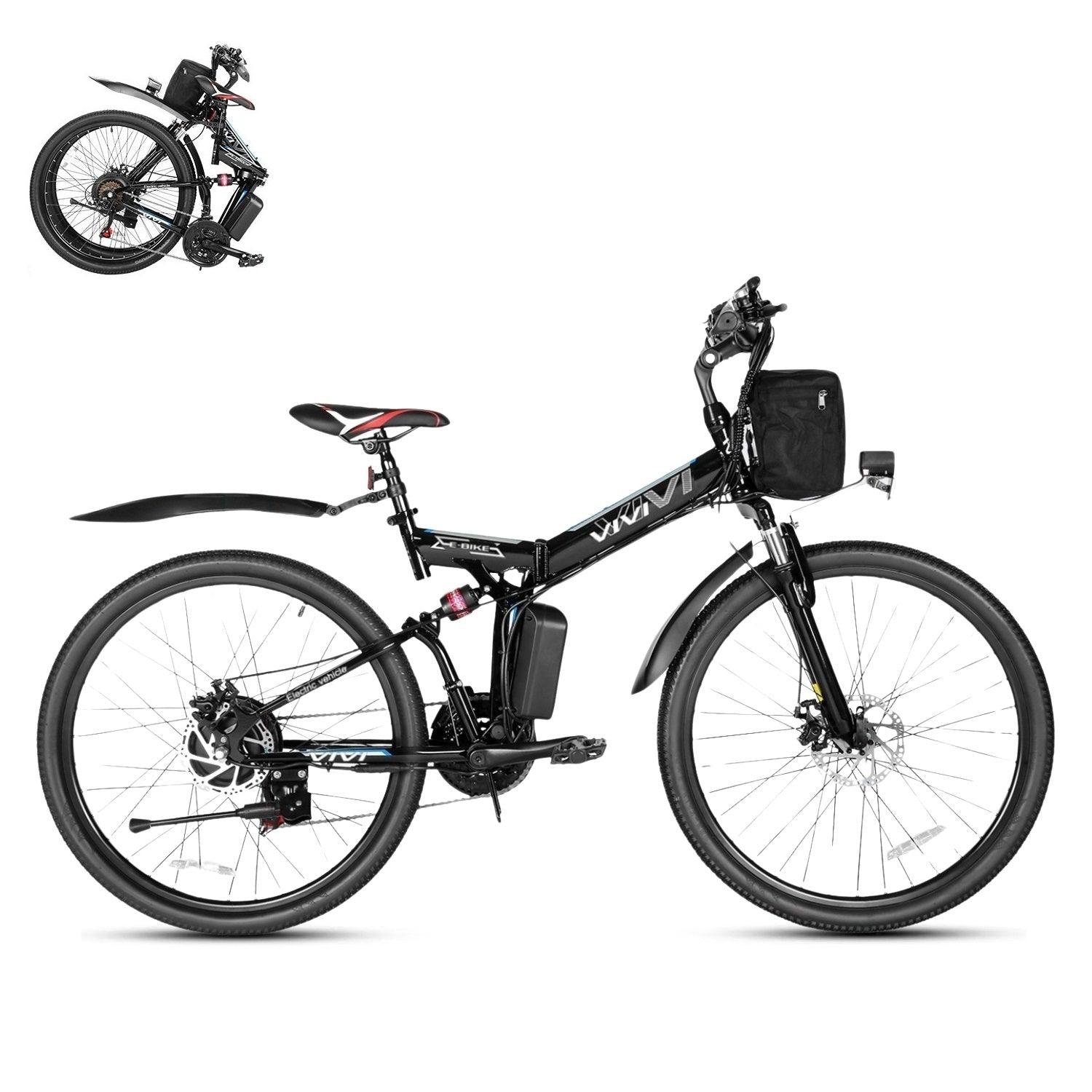 VIVI M026TGBUL folding electric mountain bike