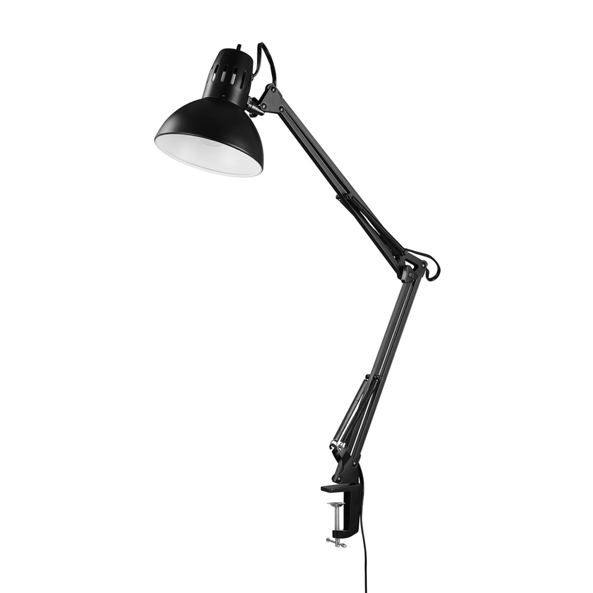 Globe Electric 56963 31.5" Multi-Joint Desk Lamp with Metal Clamp, Black