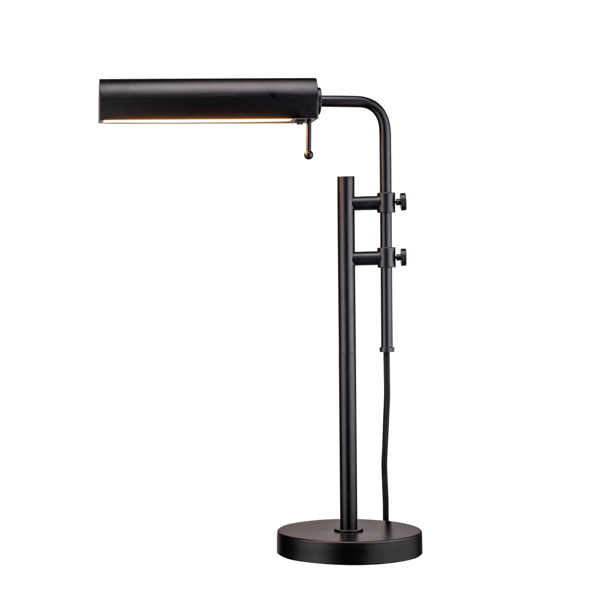 O'Bright Aurora LED Pharmacy Desk Lamp, Swing Arm, Black