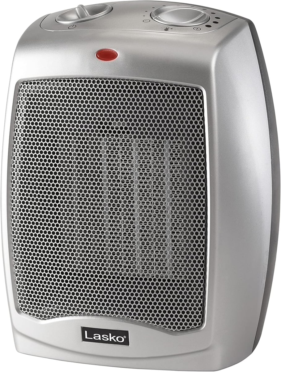 Lasko 754200 Ceramic Desktop Space Heater with Adjustable Thermostat, 1500W