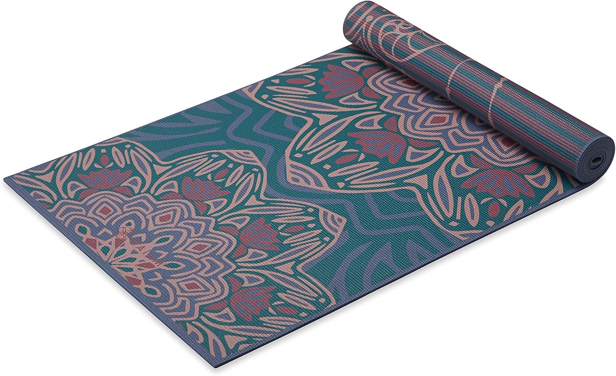 Gaiam Premium Print Reversible Yoga Mat
